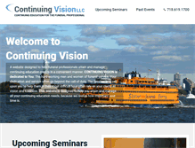 Tablet Screenshot of continuingvision.com